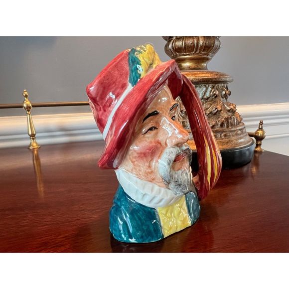 Vintage Artone England Sir Walter Raleigh Toby Mug Character Jug Staffordshire - Picture 3 of 6